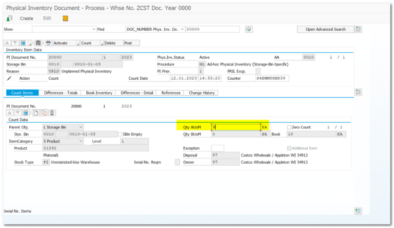11. EWM Physical Inventory – SAP Quick Guide